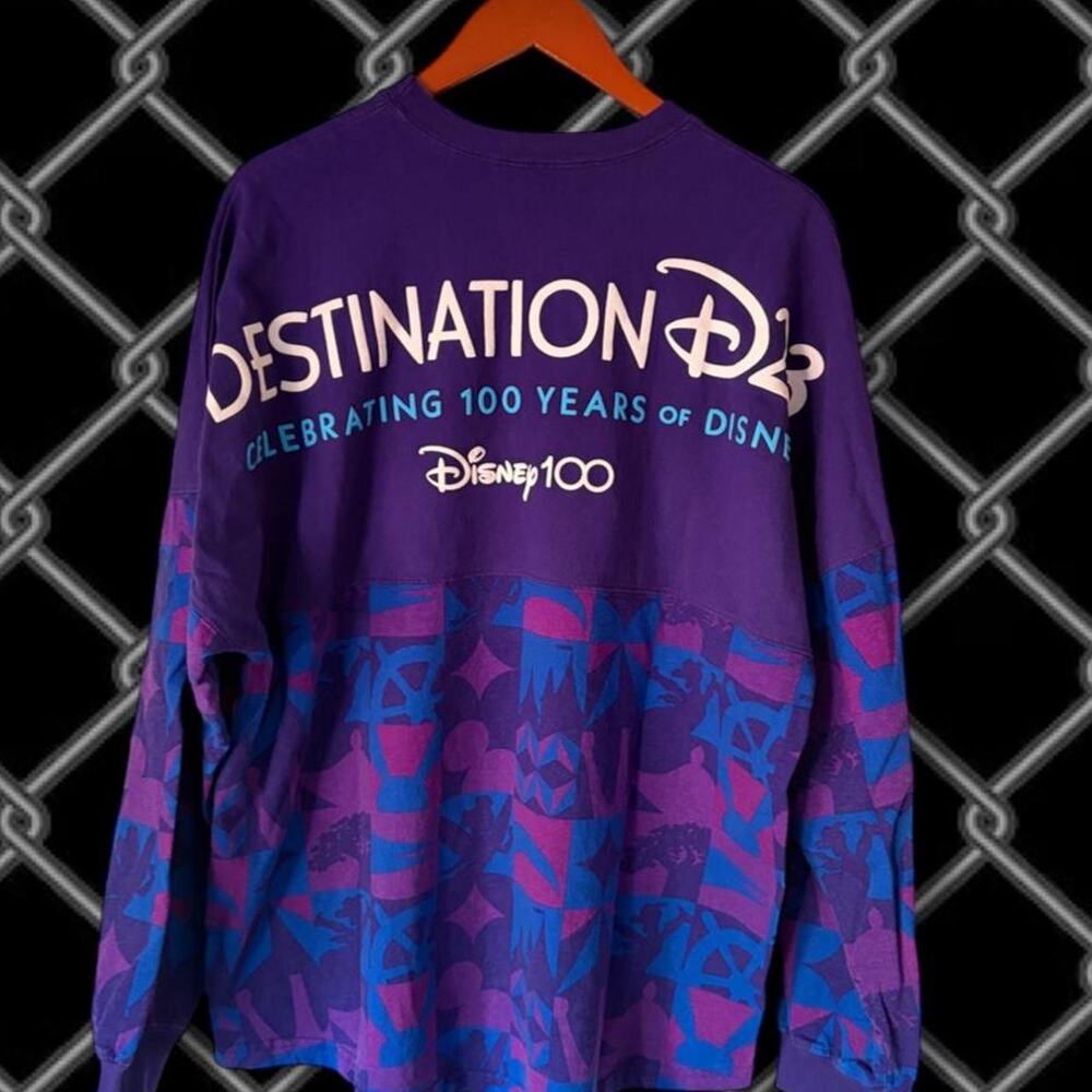 Disney 100th Anniversary Spirit Jersey Cotton Long Sleeve Shirt l